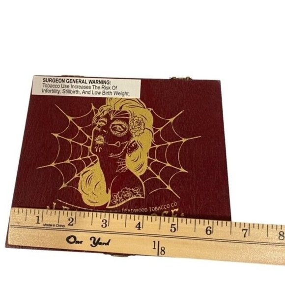 Drew Estate Cigar Boxes Fat Bottom Gordito Betty Leather Rose Corona Lot of 2 - Picture 9 of 13